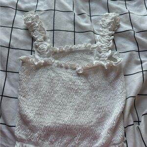 ruffled tank top
